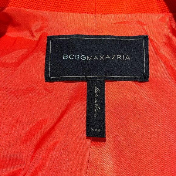 BCBGMaxAzria Orange Women's Crop Blazer - Picture 3 of 4